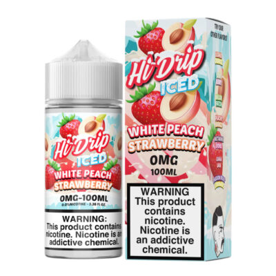 Hi-Drip Iced White Peach Strawberry 100ml E-Juice