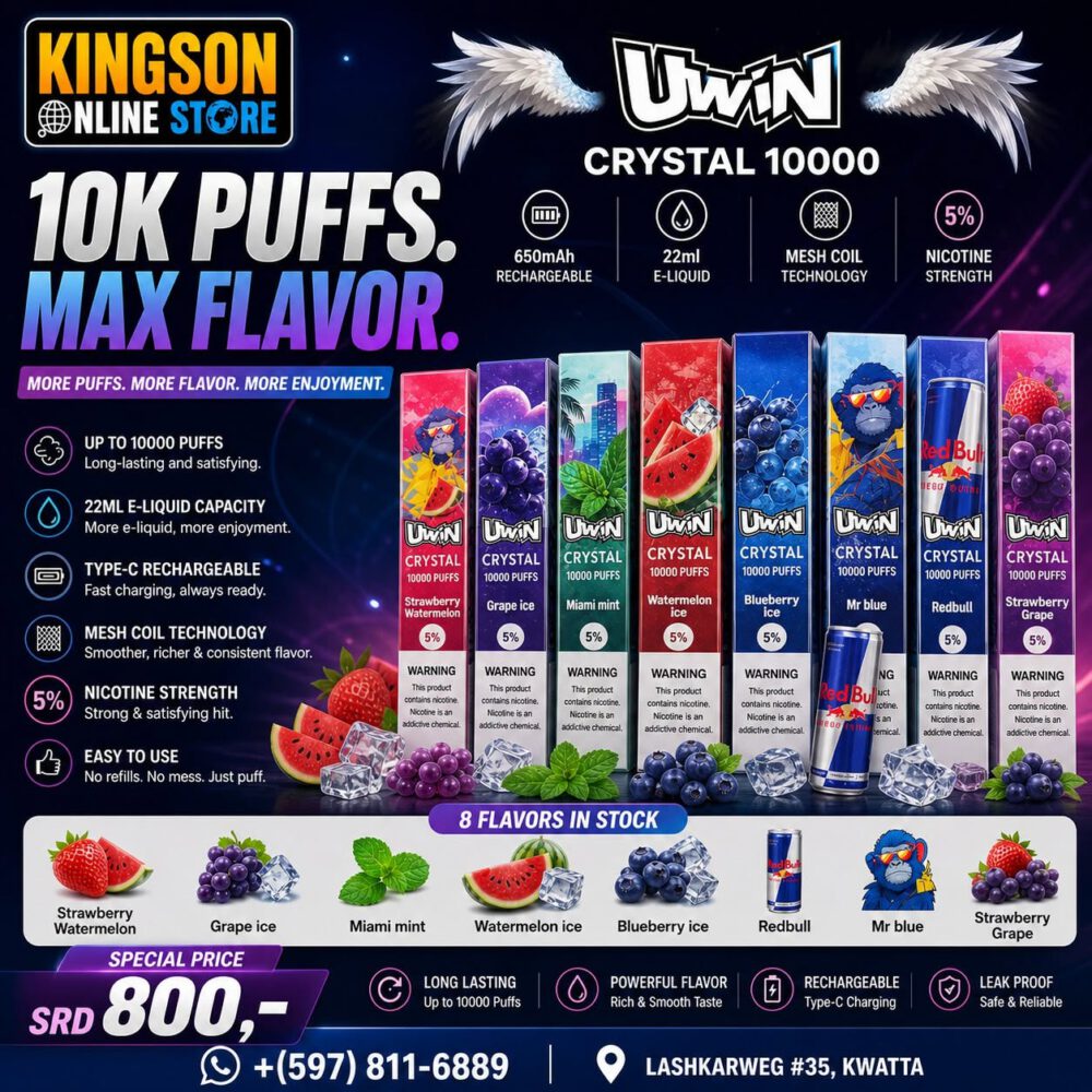 Uwin Crystal 10k puffs
